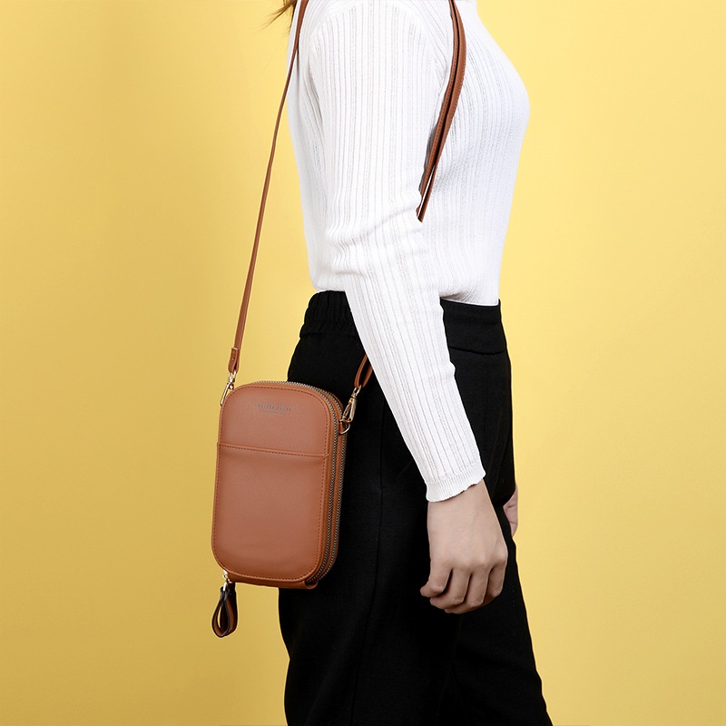 IELGY Túi Đeo Vai Hình Oval Đựng Điện Thoại Thời Trang Cho Nữ