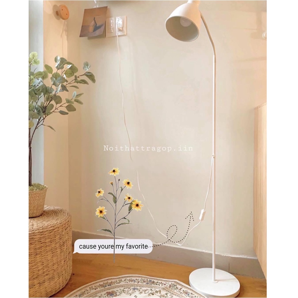 Đèn cây đứng Daisy Decor trang trí phòng ngủ phòng khách đọc sách có 3 nấc điều chỉnh kích thước