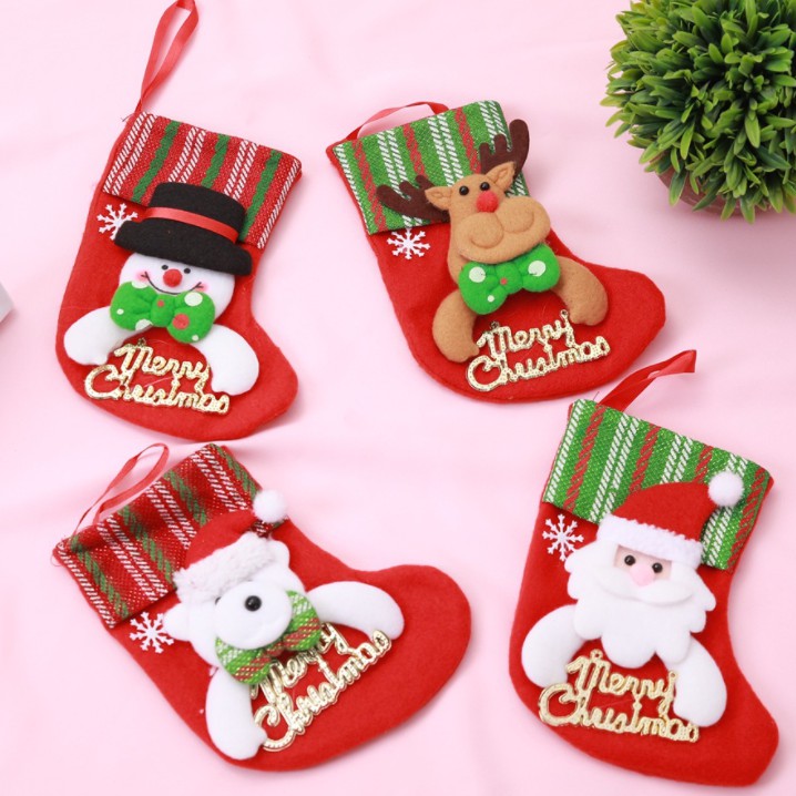 Phụ kiện trang trí noel VỚ CÓ CHỮ VO02 ( GIAO NGẪU NHIÊN )