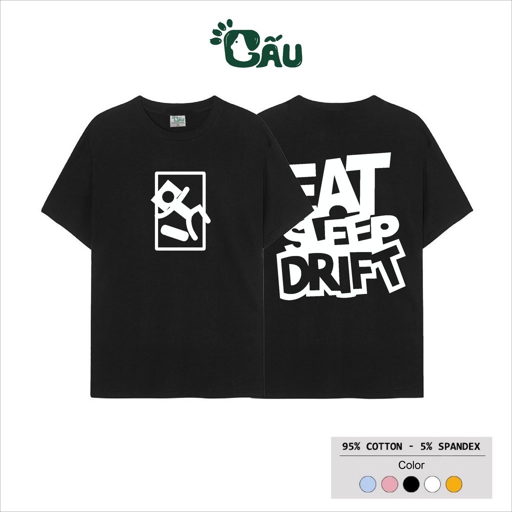 Áo thun tay lỡ Gấu 194 Unisex from rộng Local Brand Ulzzang vải coton cao cấp dày dặn, co dãn - Aet slip drift