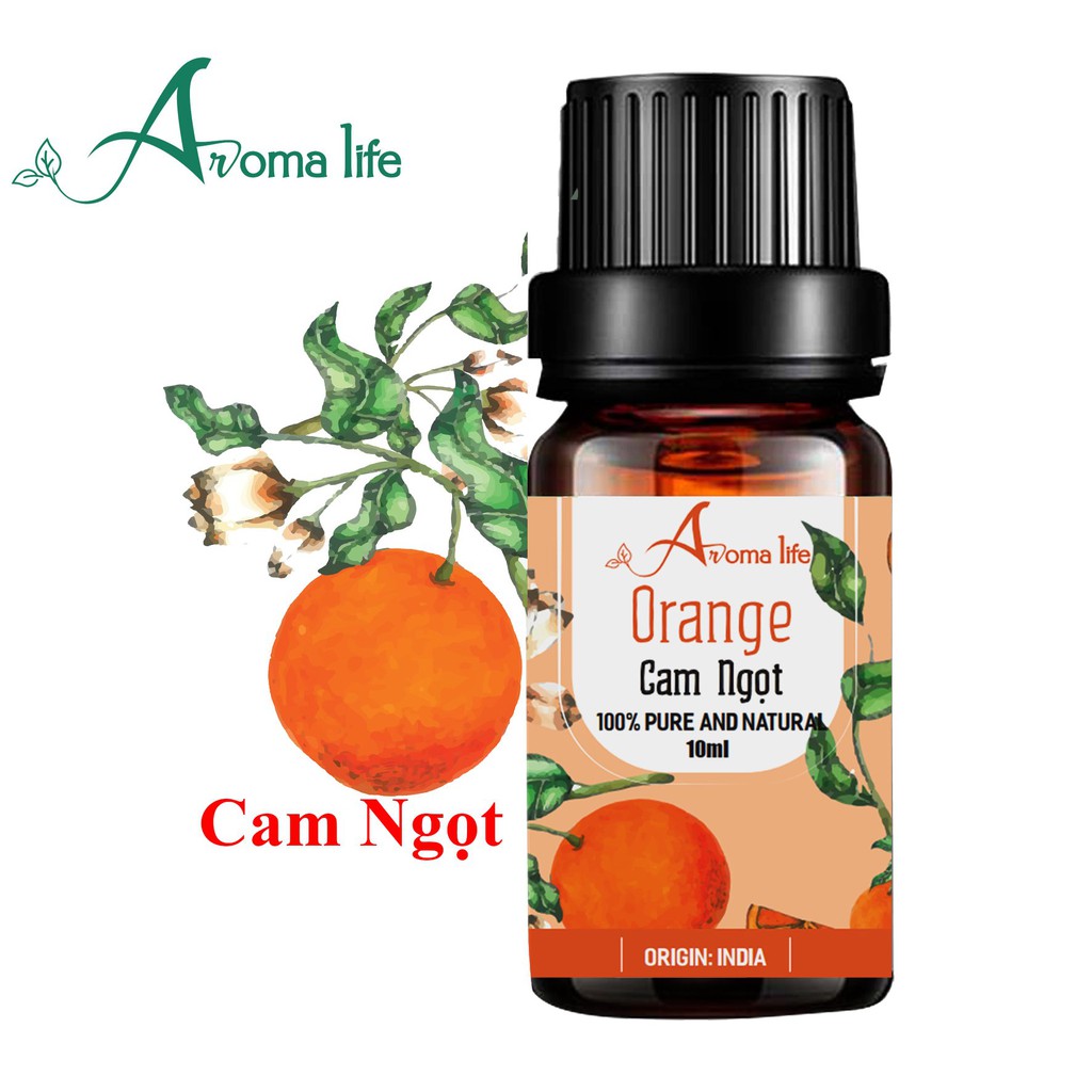 Tinh dầu nguyên chất Cam Ngọt Aroma Life (10ml 50ml 100ml)