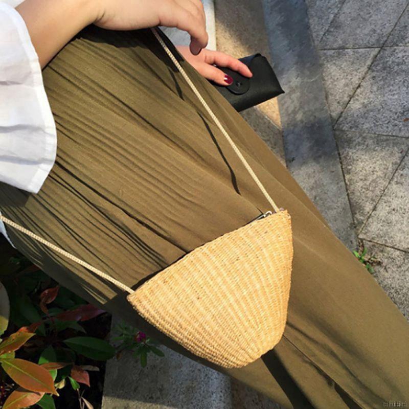 Túi nữ đan bằng sợi tự nhiên phong cách Boho