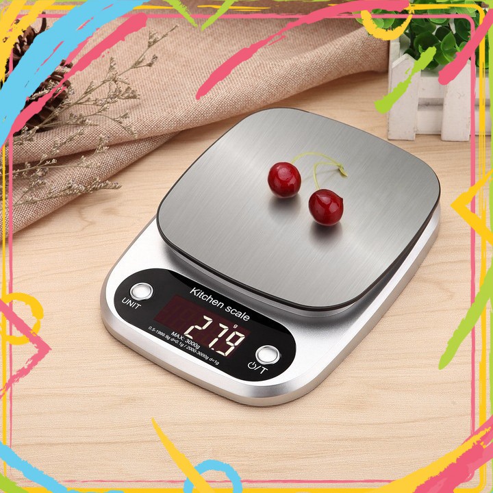 Sẵn kho-Cân chuẩn 3kg-Cân tiểu ly điện tử nhà bếp Ebalance Kitchen Scale 0.1g max 3kg, can thuc pham, can nha bep