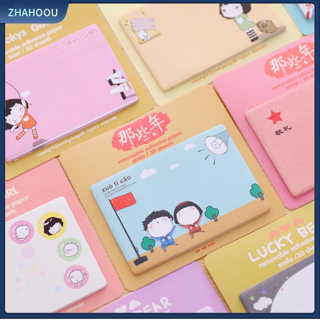 Giấy Ghi Chú Họa Tiết Hoạt Hình Đáng Yêu Sáng Tạo Sổ Tay Ghi Chú Hình Động Vật Hoạt Hình Xinh Xắn Giấy ghi chú dán ghi chú kiểu dáng xinh xắn