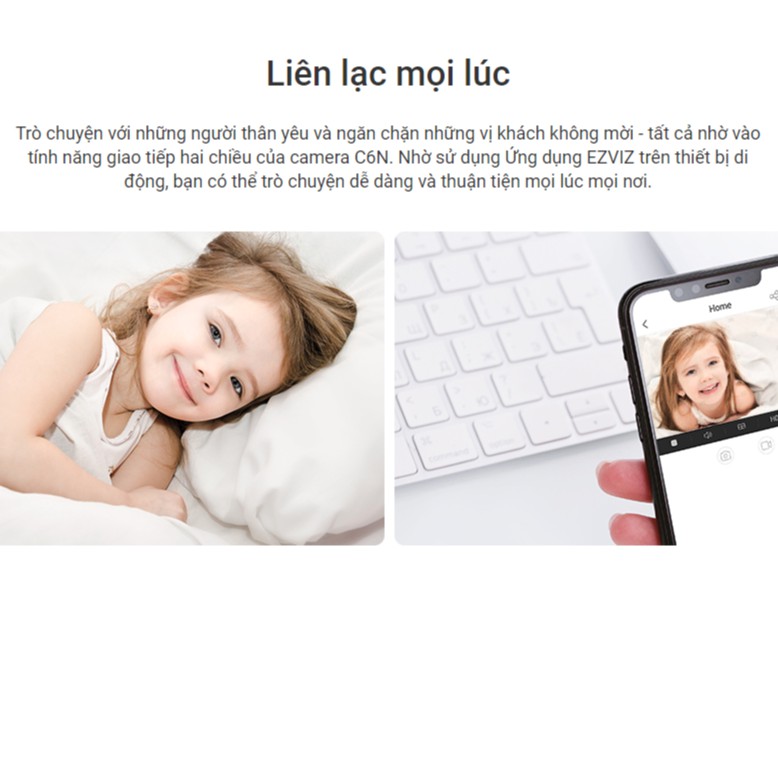 Camera quan sát đàm thoại 2 chiều EZVIZ - độ nét Full HD 1080p | BigBuy360 - bigbuy360.vn