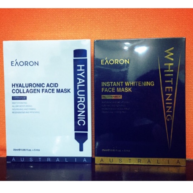 Eaoron 25ml- Úc EAORON MASK Mặt nạ 5 miếng dưỡng trắng da Eaoron 25ml- Úc