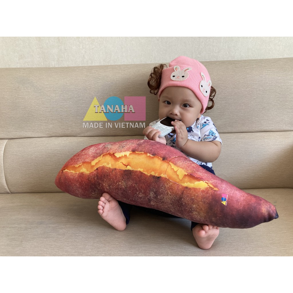 Gối ôm 3D Loại 1 , Khoai lang 60cm