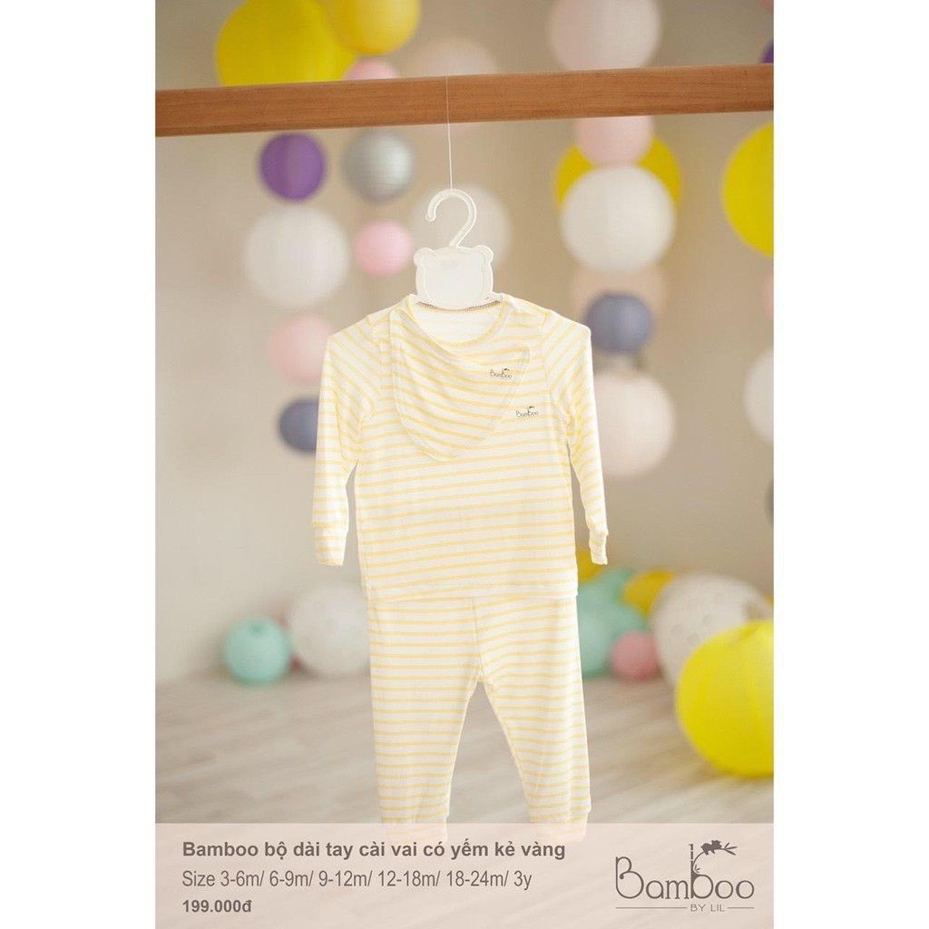 (hh1303)  Bộ dài tay kèm yếm mẫu kẻ by Litterlove | BigBuy360 - bigbuy360.vn