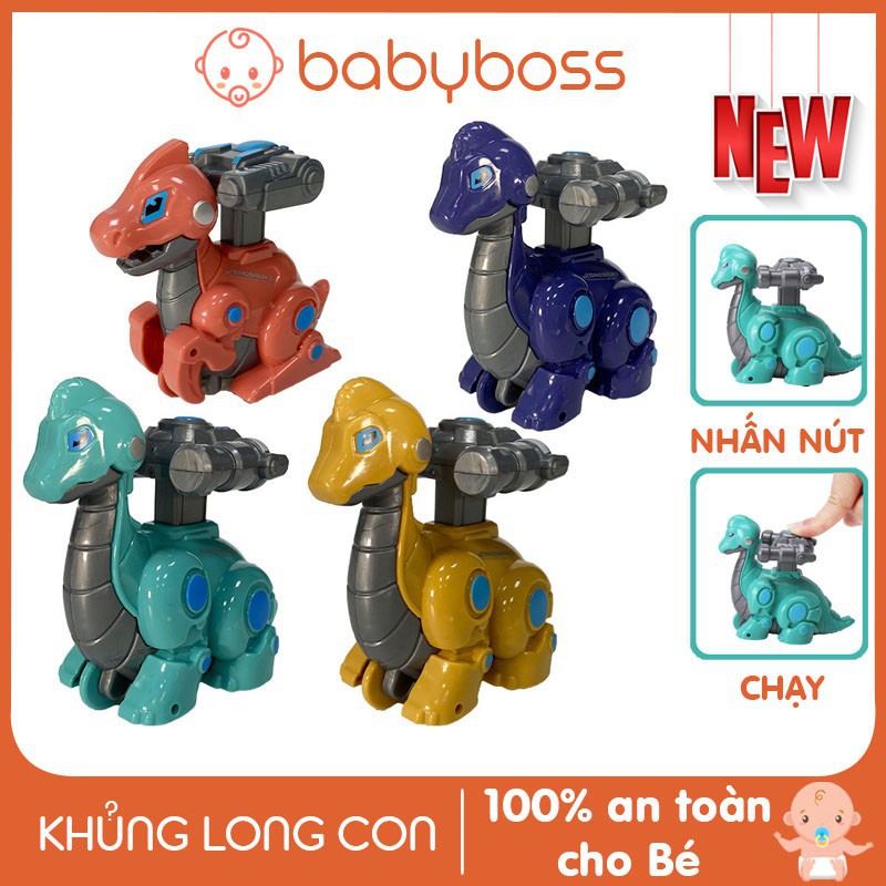 Đồ chơi cho bé khủng long chạy dây cót tinh nghịch đáng yêu cho bé - babyboss
