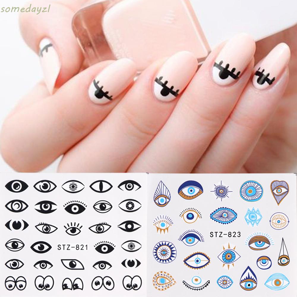 [Hàng mới về] Nhãn dán trang trí móng tay nghệ thuật in hình độc đáo Stz818-823