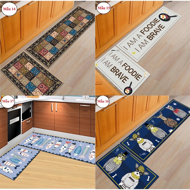 Sét thảm bếp cao cấp 1 dài 1 ngắn | BigBuy360 - bigbuy360.vn