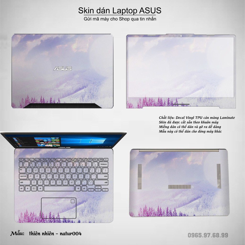 Skin dán Laptop Asus in hình thiên nhiên (inbox mã máy cho Shop)