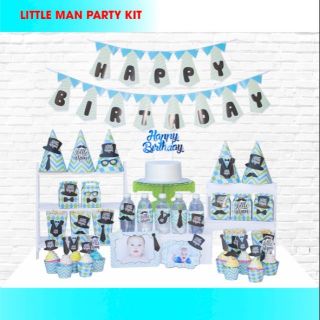 Sét trang trí sinh nhật chủ đề little man