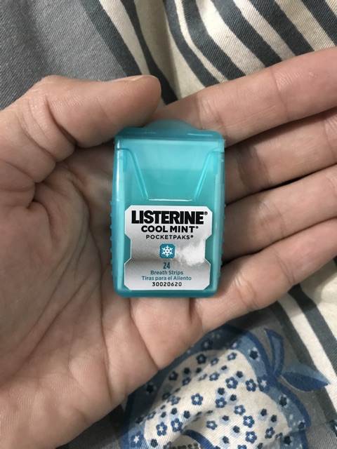 Miếng ngậm thơm miệng Listerine Cool Mint--Mỹ