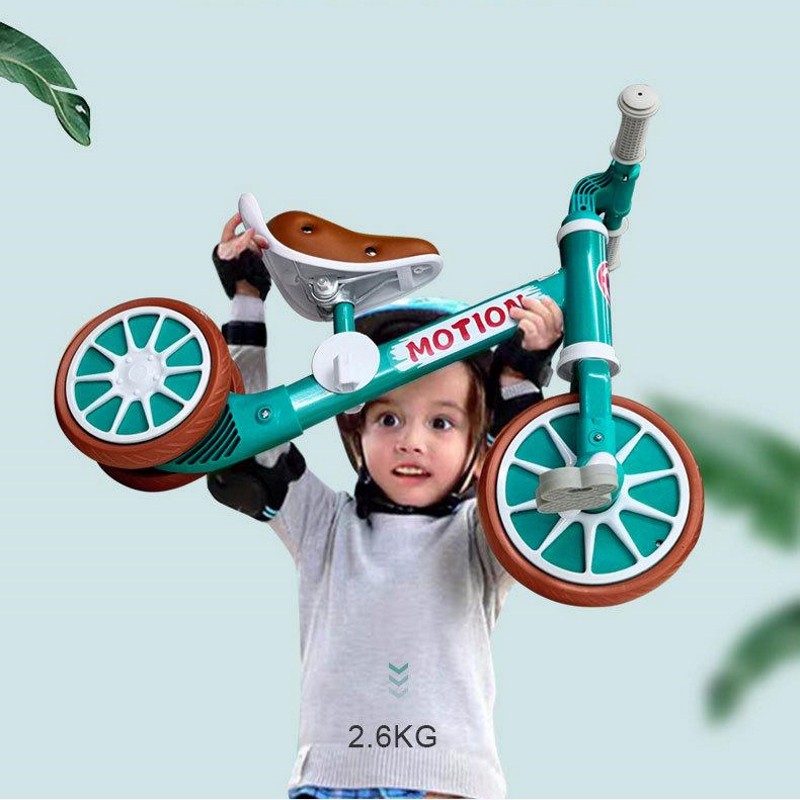 Xe chòi chân SALE kiêm xe đạp cho bé Motion - Xe thăng bằng khung thép, ghế da cho trẻ em DC018