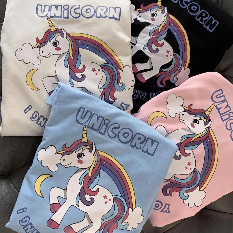 Áo thun cotton Unicorn đủ màu hàng xịn