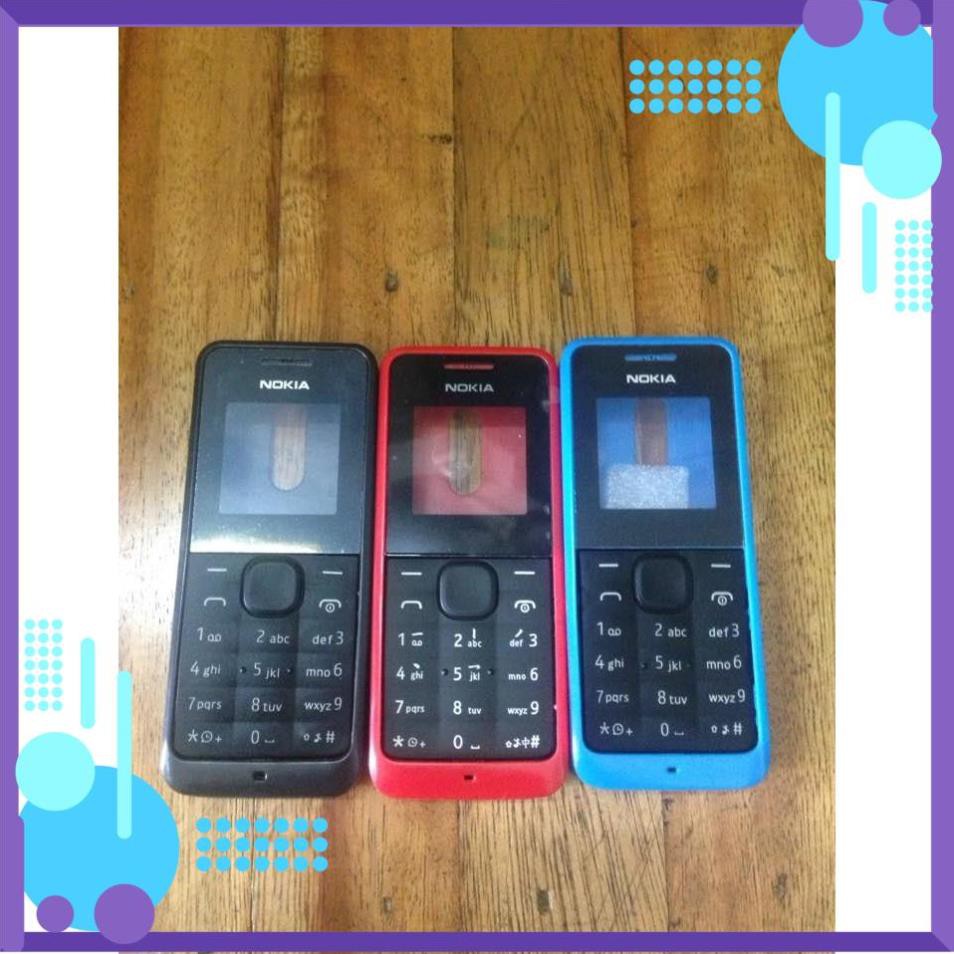 Đẹp rẻ  Bộ vỏ Nokia 105 / 105 2015 / RM-908 có sườn kèm phím