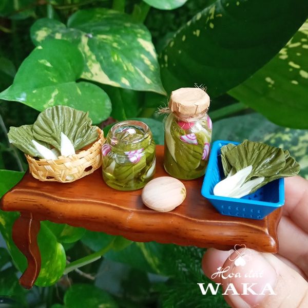 Set Tết- Mô Hình Dưa Cải Ngâm Chua 01 Tỉ Lệ 1/12
