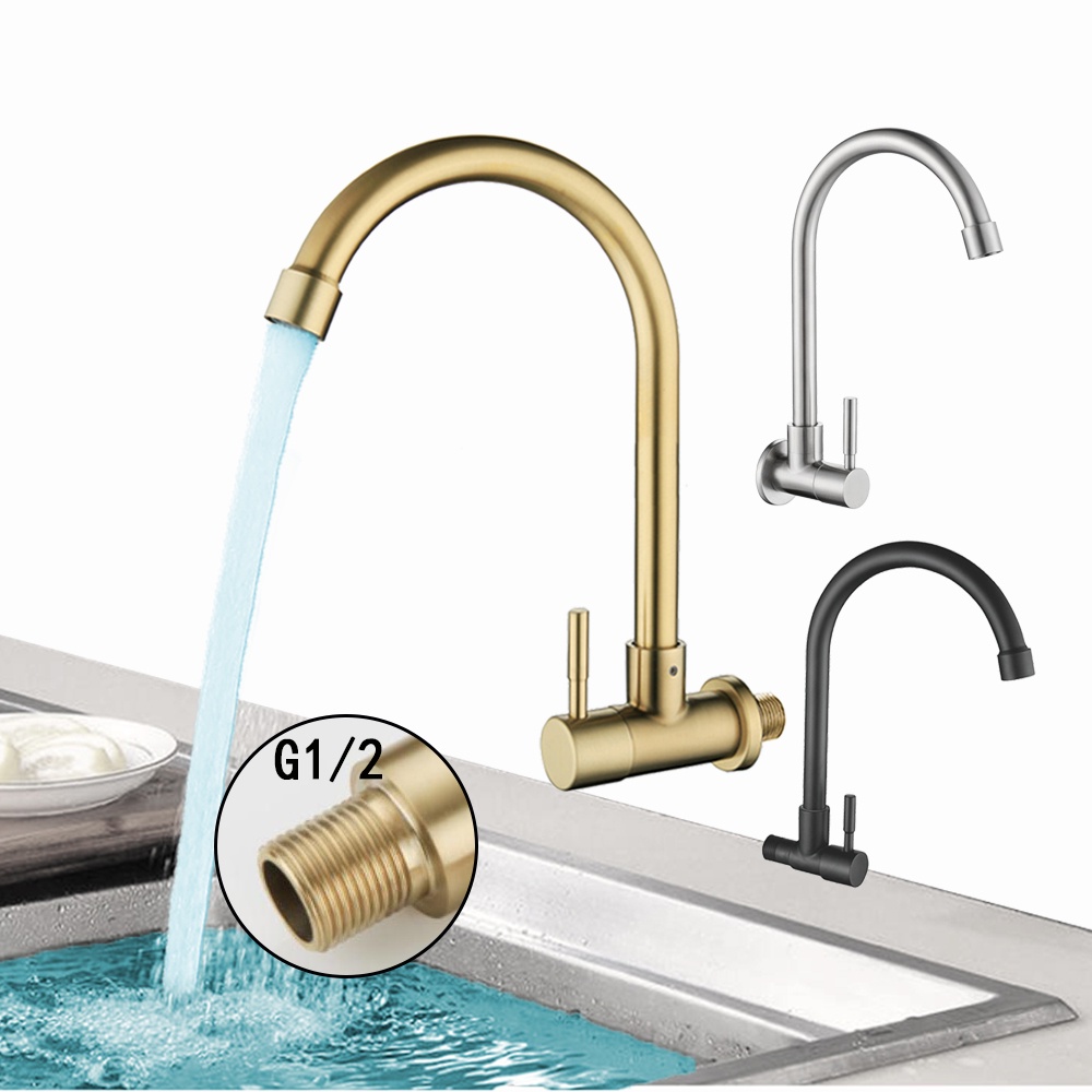 Vòi Nước Nhà Bếp BAOKEMO bkm1088 Xoay Được Bằng Thép Không Gỉ