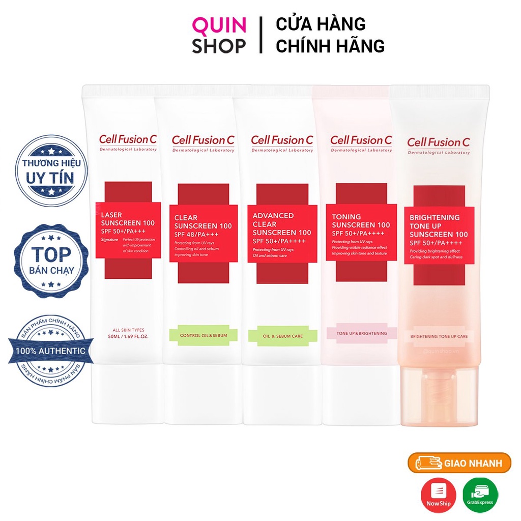 Kem Chống Nắng Cho Da Mụn Nhạy Cảm Cell Fusion C Sunscreen
