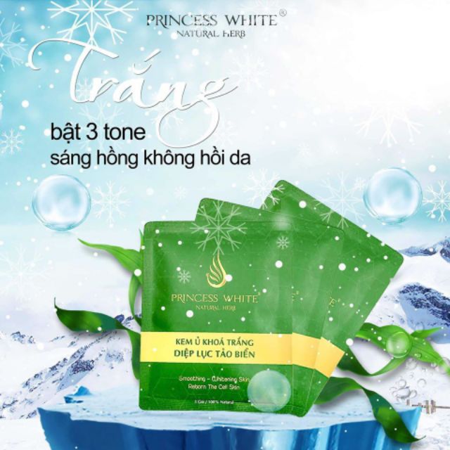 TẮM_TRẮNG : Ủ KHOÁ TRẮNG DIỆP LỤC TẢO BIỂN PRINCESS WHITE | BigBuy360 - bigbuy360.vn