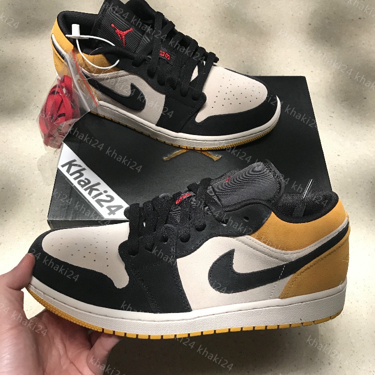 Ảnh Thật | Giày Thể Thao Air Jordan 1 Black Toe thấp cổ (low) | BigBuy360 - bigbuy360.vn