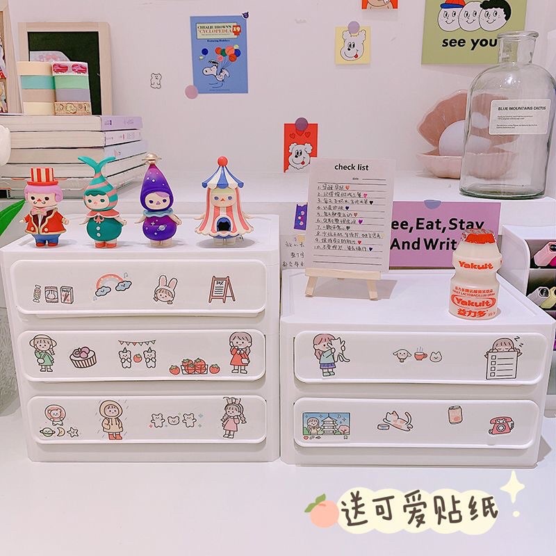 TỦ 4 NGĂN KÉO TẶNG STICKER