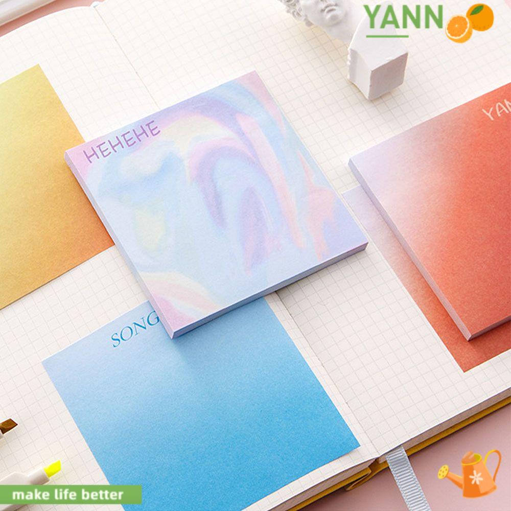 Bộ 50 Tờ Giấy Dán Ghi Chú Màu Gradient Phong Cách Hàn Quốc Dễ Thương Sáng Tạo