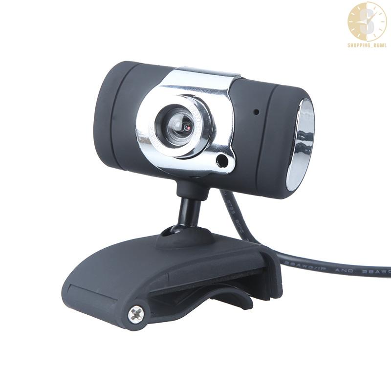 Webcam Usb 2.0 0.3 Million Pixels Hd Có Mic Cho Máy Tính Laptop Đen