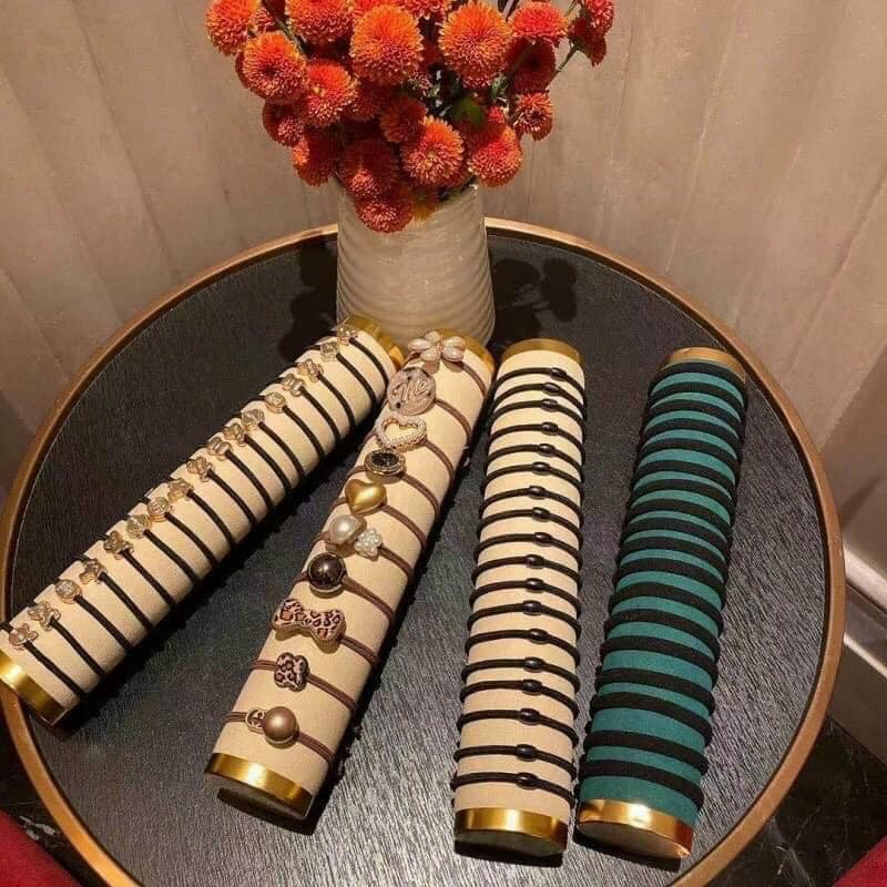 Set 60 chun buộc tóc nhiều mẫu