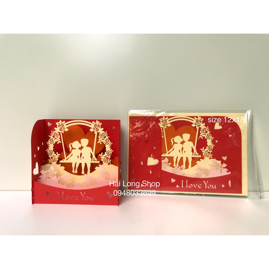 Hộp Tình Yêu 10 ( cổng hoa + xích đu ) - Love - Thiệp 3D | BigBuy360 - bigbuy360.vn