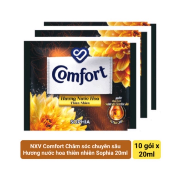 Nước xả vải comfort dây 10 gói x 20ml