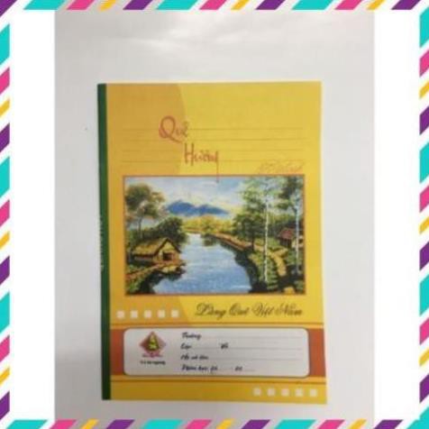 [ GIÁ SỈ] Combo 10 Quyển Vở Kẻ Ngang Quang Huy 80 Trang Vở Học Sinh, Từ Thiện Bìa Vàng Giấy Độ Trắng Cao MẪU MỚI