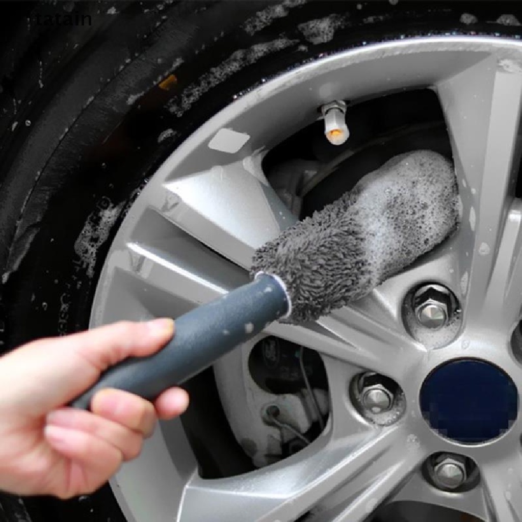 [TAT] Car Wheel Cleaning Brush Tire Washing Clean Cleaning Rims Spokes Wheel Barrel CVX