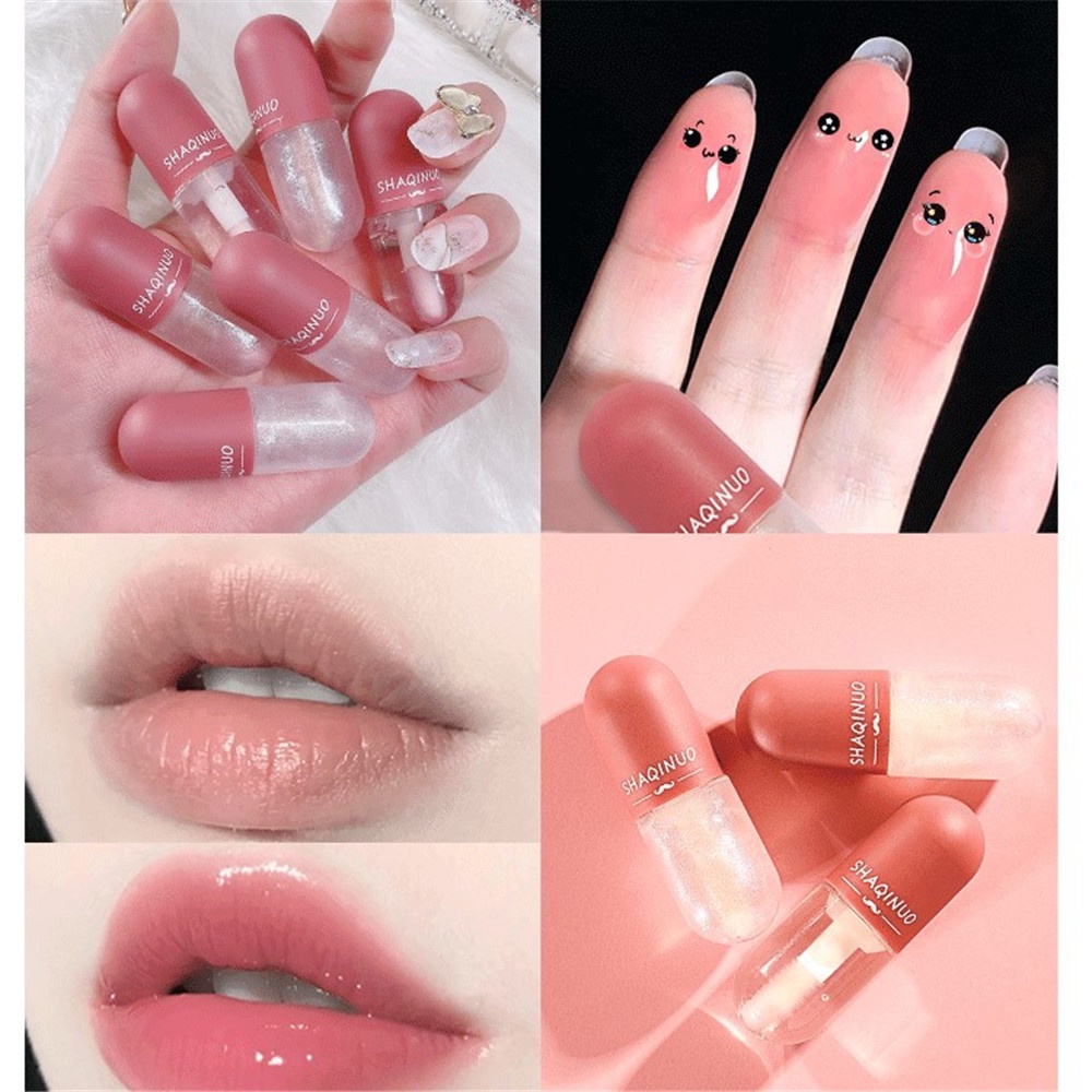 Cod Qipin Mini Capsule Moisturizing Thermochromic Jelly Lip Gloss Makeup for Beginner