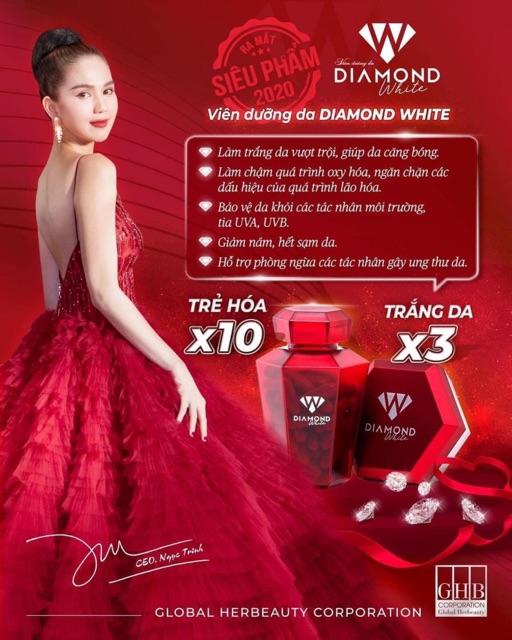 {𝐌𝐚̂̃𝐮 𝐦𝐨̛́𝐢 𝐁𝐞𝐚𝐮𝐭𝐲 𝐏𝐥𝐮𝐬} Viên uống Trắng Da DIAMOND WHITE | BigBuy360 - bigbuy360.vn