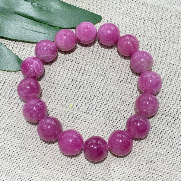 Vòng tay chuỗi hạt RUBY tự nhiên 12mm