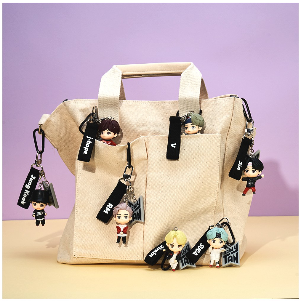 BTS  Figure Key Ring, TinyTan, idol figure, Official, Original, Authentic, đồ bts, mô hình pop, mô hình, đồ chơi pop, đồ chơi hình, đồ dancer, Kpop, Bag Accessory, Korean idol, HYBE, DISCOUNT