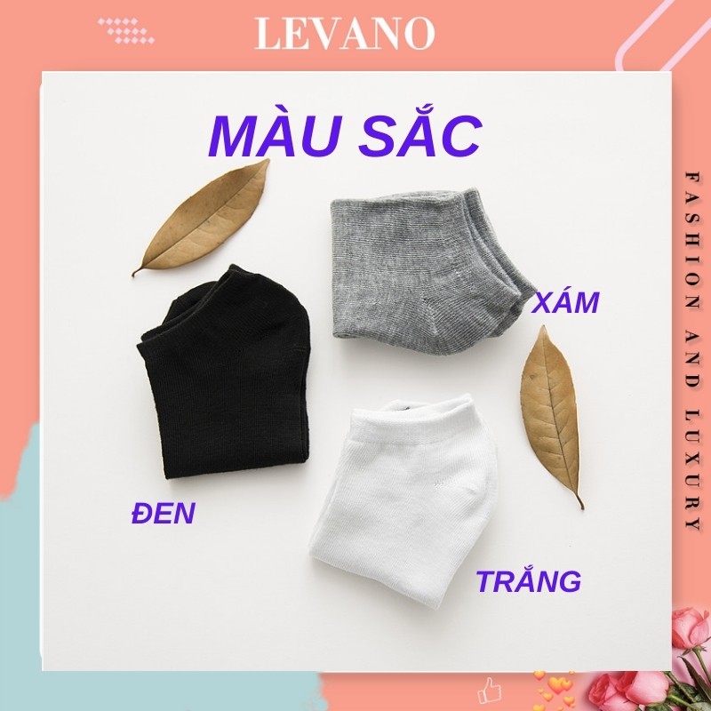 Tất nữ ngắn cổ phong cách Hàn Quốc LEVANO chất liệu polyester co giãn 4 chiều hạn chế thối chân T012