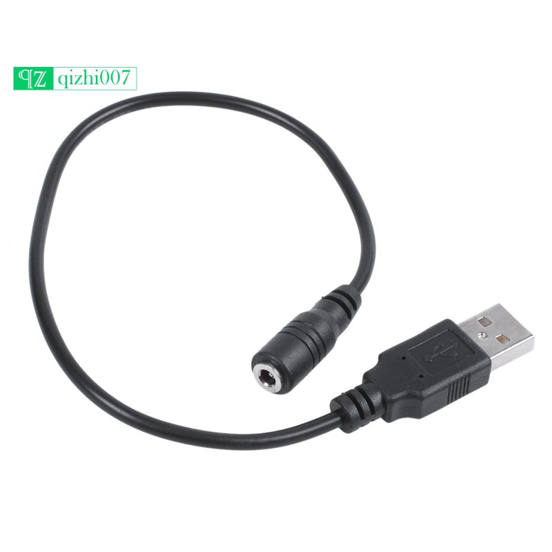 Cáp chuyển đổi từ lỗ cắm USB 2.0A sang phích cắm nguồn C 3.5 x 1.35mm