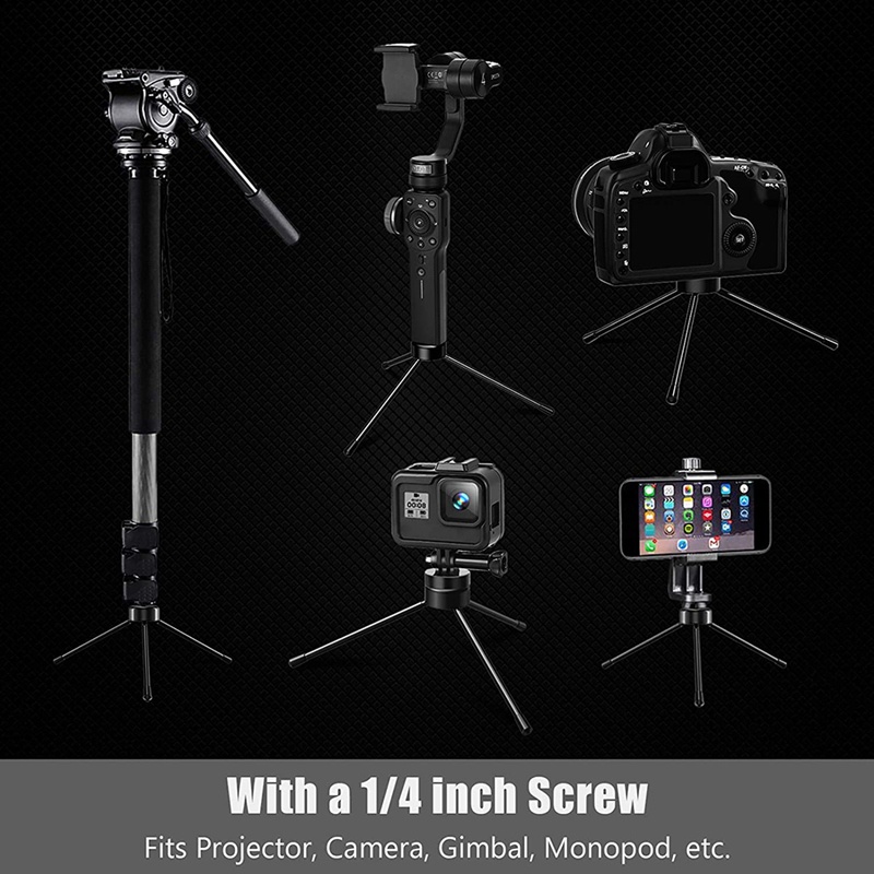 Chân tripod mini Bằng Kim Loại Với Ốc Vít 1 / 4 inch Phù Hợp Cho Máy Chiếu Và Tất Cả Các Loại Máy Ảnh