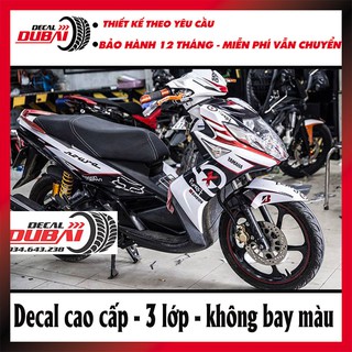 Tem Trùm Nouvo 5 Sx Trắng Đỏ Semakin
