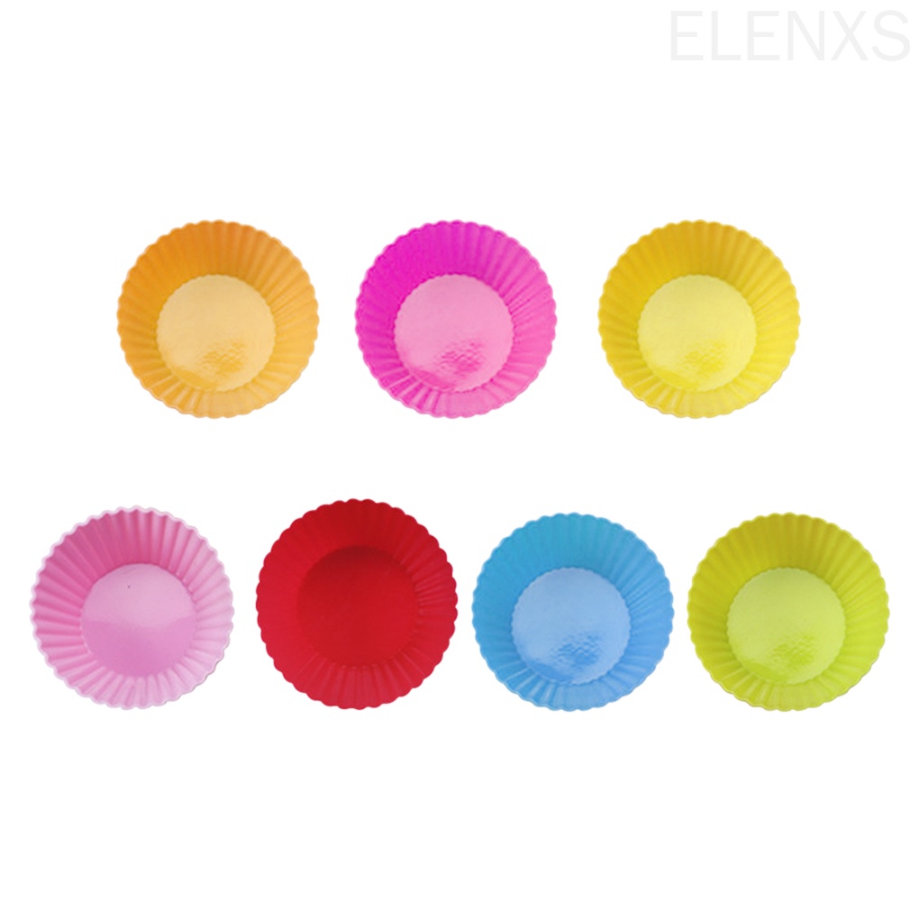 Khuôn silicone làm bánh không dính màu sắc ngẫu nhiên DIY
