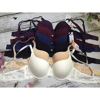 Áo Ngực Lovely Trơn Dây Ren Có Gọng, Mút Vừa dày 3cm