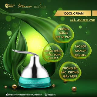 Kem dưỡng trắng da chống nắng face lạnh Lamer Care Cool Cream - mẫu mới