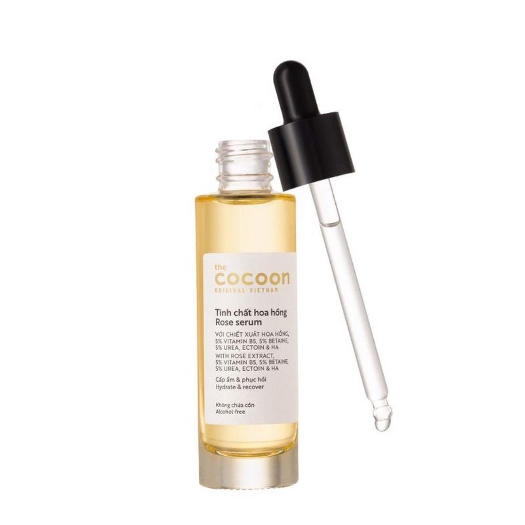 Tinh Chất Cocoon Cấp Nước & Cấp Ẩm Sâu Từ Hoa Hồng Rose Serum 30ml - Khongcoson