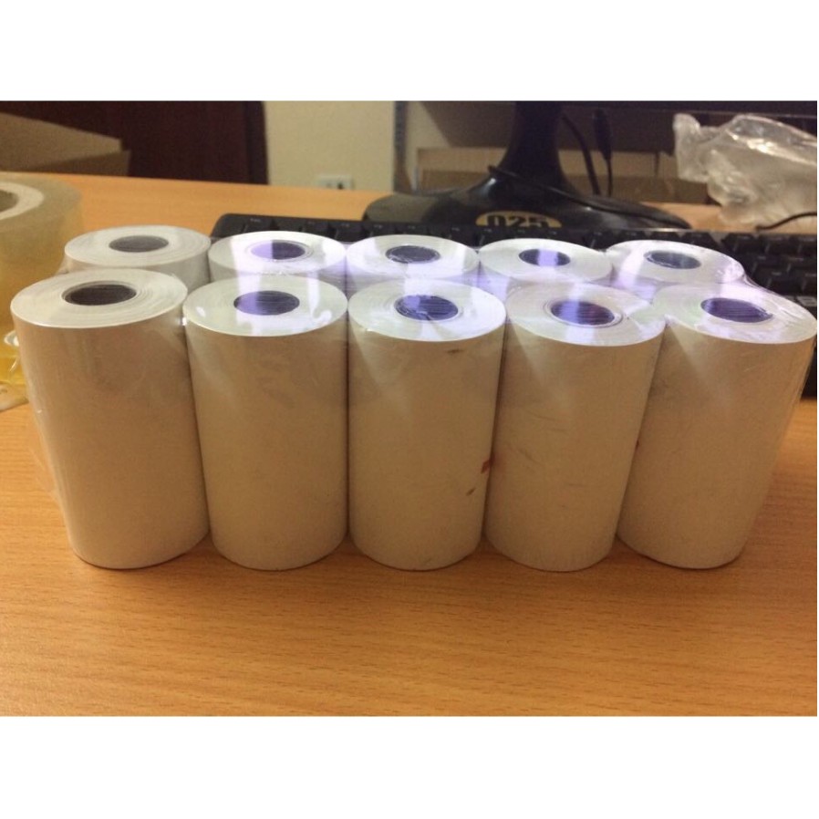 50 Cuộn giấy in hóa đơn, giấy in bill khổ 80mm  dành cho máy in siêu thị