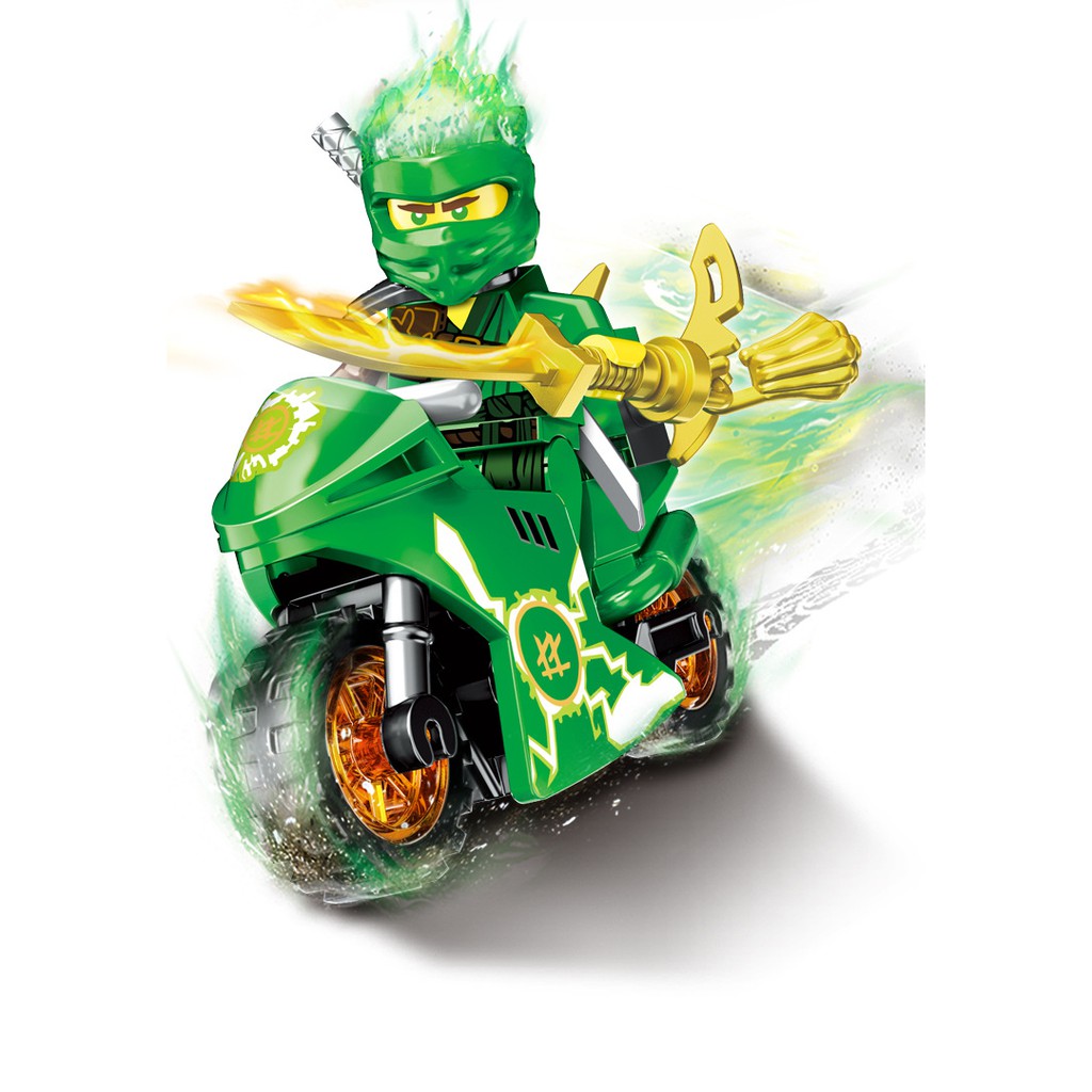 Đồ chơi lắp ráp PRCK 61015 Ninjago minifigures xếp hình Non lego season phần 11 Samurai Ninja xe trọn bộ 8 hộp như hình