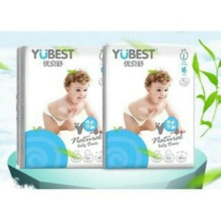 Tã quần/ dán yubest natural s132/m108/l96/xl84