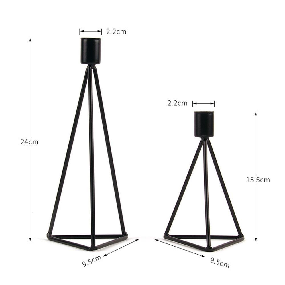 Giá Để Nến Màu Đen Thiết Kế Hình Học Phong Cách Bắc Âu